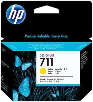 HP 711 3-pack 29-ml Yellow DesignJet Ink Cartridges, CZ136A