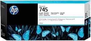 HP 745 300-ml DesignJet Photo Black Ink Cartridge, F9K04A