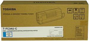 Cyan Toner Cartridge for Toshiba T-FC34U-C E STUDIO 287CS, E STUDIO 287CSL, E STUDIO 347CS, E STUDIO 347CSL, E STUDIO 407CS, Genuine Toshiba Brand