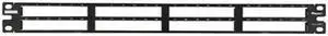 Panduit QPP48HDBL Panduit QPP48HDBL 48-Port Blank Patch Panel - 48 - 48 Port(s) - 48 x RJ-11 - 1U High - Rack-mountable