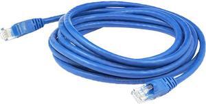 AddOn CAT6A UTP PVC Snagless Booted Copper Patch Cable, 50ft - Blue