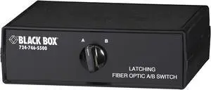 Black Box Fiber Optic A/B Desktop Switch - Latching with SC Single-Mode Connectors  SW1036A
