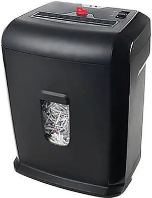 10-SHEET CROSS-CUT SHREDDER WITH LOCKOUT KEY, 10 MANUAL SHEET CAPACITY