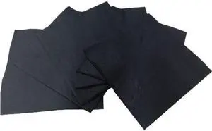 COCKTAIL NAPKINS, 2-PLY, 9W X 4.5D, BLACK, 2,000/CARTON