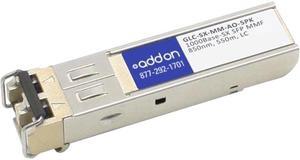 AddOn 5-Pack of GLC-SX-MM Compatible TAA Compliant 1000Base-SX SFP Transceiver (MMF, 850nm, -