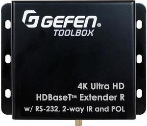 Gefen 4K Ultra HD HDBaseT Extender W/ RS-232, 2-way IR, and Bi-Directional POL