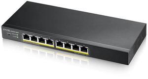 ZyXEL 8-Port Gigabit Smart Nebula Cloud Managed PoE Switch, 8 PoE+ Ports at 60W, GS1915-8EP