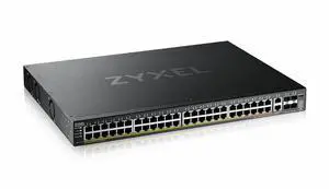 ZyXEL XGS2220-54FP 48-Port Gigabit L3 Managed and Nebula Pro Cloud Managed Switch, 40 PoE+ / 10 PoE++ Ports at 960W with 4x SFP+ 10G Uplinks and 2x 10G Ethernet Ports