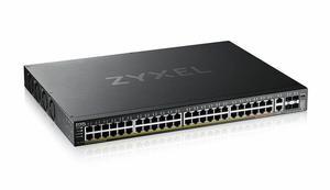 ZyXEL XGS2220-54HP 48-Port Gigabit L3 Managed and Nebula Pro Cloud Managed Switch, 40 PoE+ / 10 PoE++ Ports at 600W with 4x SFP+ 10G Uplinks and 2x 10G Ethernet Ports
