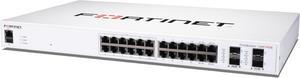 Fortinet FortiSwitch 124F-POE, 24-port managed PoE Switch, L3, rack-mountable, FS-124F-POE