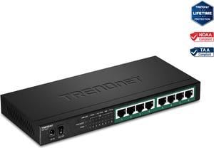  NETGEAR 10-Port Gigabit/10G Ethernet Unmanaged Switch (GS110MX)  - with 8 x 1G, 2 x 10G/Multi-gig, Desktop, Wall or Rackmount, and Limited  Lifetime Protection : Electronics