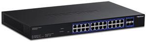 TRENDnet 28-Port Multi-Gig Web Smart Switch, TEG-3284WS, 24 x 2.5G Ports, 4 x 10G SFP+ Ports, Remote Cloud Management, NDAA TAA Compliant, 200Gbs, Lifetime Protection