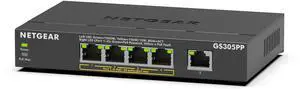 Netgear GS305PP 5-Port Gigabit Ethernet SOHO Unmanaged Switch with 4-Ports PoE+ (83W), GS305PP-300NAS