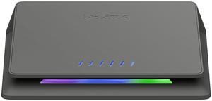 D-Link 6-Port Multi-Gigabit (1x10Gb & 5x2.5Gb) Ethernet Switch with PC Gaming Turbo-mode and Color Indicator - (DMS-106XT)