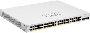 Cisco Business CBS220-48FP-4X Ethernet Switch, 48 Ports - Manageable - 2 Layer Supported Cisco Business CBS220-48FP-4X Ethernet Switch, 48 Ports - Manageable - 2 Layer Supported