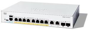 Cisco Catalyst C1300-8FP-2G Ethernet Switch, 10 Ports - Manageable - Gigabit Ethernet - 10/100/1000Base-T, 1000Base-X - 3 Layer Supported