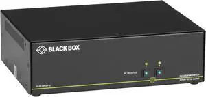Black Box SS2P-DH-DP-U 4k 2-Port Secure Niap 3.0 KVM Switch Dual-Head Displayport