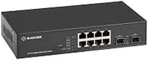 BLACK BOX LGB710A GIGABIT ETHERNET (1000-MBPS) WEB SMART SWITCH - (8) 10/100/1000-MBPS COPPER RJ45