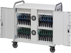 Bretford Manufacturing MDMLAP32NR-90D 32 Laptop Network Ready Cart Outlets Turned 90 Degrees