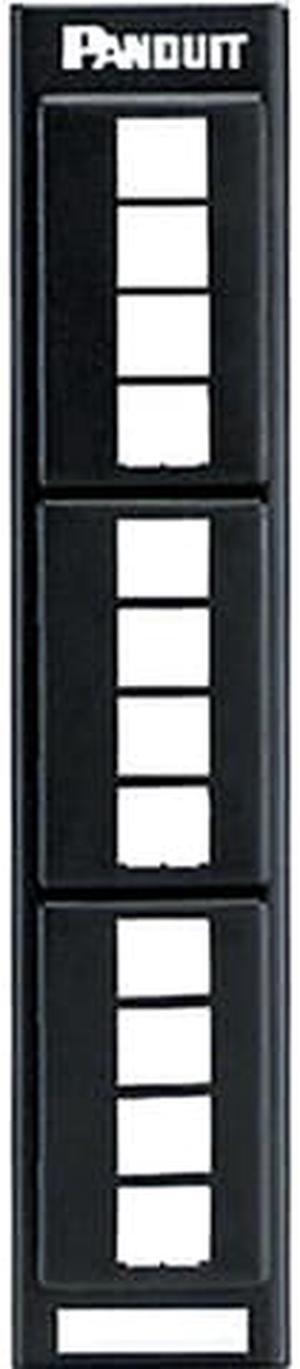 Panduit NKFP12W Patch Panel, Vertical, Wall Mount, 12Port, Flat, Stainless Steel