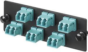 Panduit - FAP6WAQDLCZ - Panduit Opticom 6 Port Fiber Adapter Panel - 6 x LC - 6 Port(s) - 6 x RJ-11 - 6 x