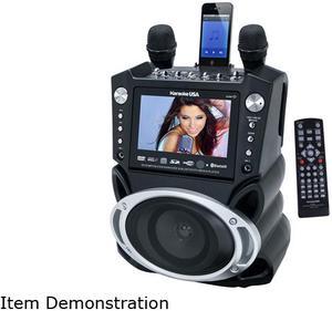 Karaoke USA GF830 DVD/CDG Karaoke Player with SD Slot MP3G, Bluetooth, 7" TFT Color Screen & Recording 300 Songs Included!