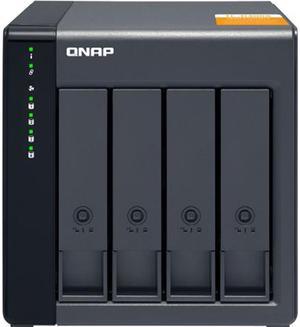 QNAP TL-D400S Drive Enclosure SATA/600 - Mini-SAS Host Interface Tower - 4 x HDD Supported - 4 x SSD Supported - 4 x Total Bay - 4 x 2.5"/3.5" Bay