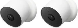 Google Cam 1080p Indoor/Outdoor Camera (Battery, 2-Pack)