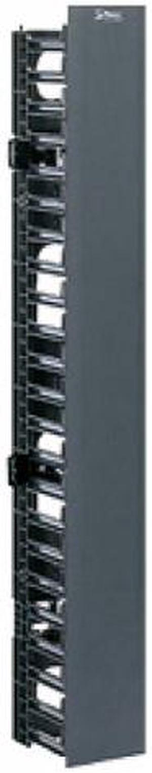 Panduit - WMPVF45E - Panduit WMPVF45E Cable Manager - Black - 1 Pack - 45U Rack Height