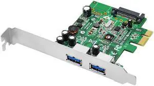 SIIG IO Card JU-P20612-S1 Dual Profile SuperSpeed USB 2-Port PCI-Express