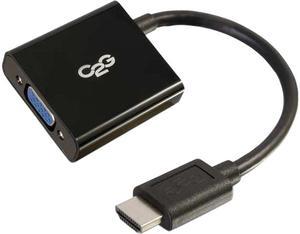 C2g 8In Hdmi To Vga Adapter Converter Dongle - Black