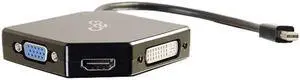 C2g Mini Displayport To Hdmi Dvi Or Vga Adapter Converter