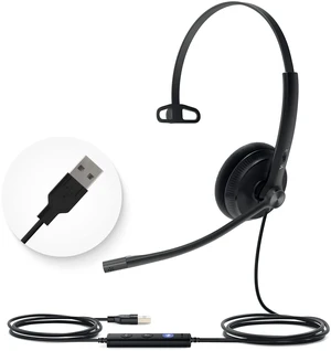 Yealink Uh34 Usb Wired Headset With Microphone - Headphones With Noise Cancelling Professional Business Headphones Voip Phone Computer Call Center Office Ultra Light Mono Yealink Uh34 Usb Wired Headset With Microphone - Headphones With Noise Cancelling Professional Business Headphones Voip Phone Computer Call Center Office Ultra Light Mono