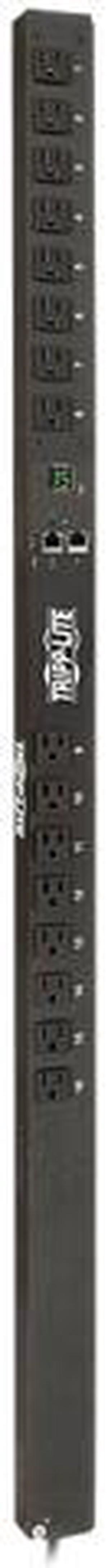 Tripp Lite 1.4kW Single-Phase Monitored PDU with LX Platform Interface, 120V Outlets (16 5-15R), 10 ft. Cord w/5-15P Plug, 0U, TAA (PDUMNV15LX)