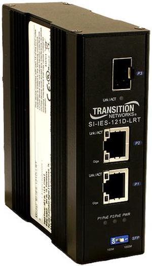 Transition Networks SI-IES-121D-LRT Hardened PoE Media Converters