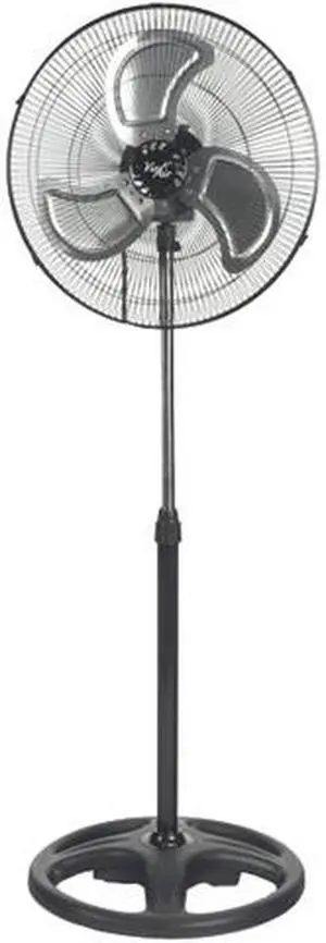 Vie Air 18" Industrial Heavy Duty Pedestal Oscillating Metal Stand Fan