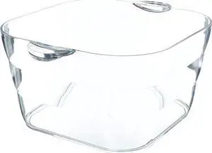 Prodyne Big Square Party Tub, Clear AB18