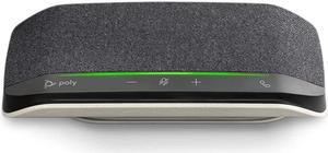 Poly Sync 10 USB Speakerphone (Plantronics) - Two-in-One Portable Speaker for Audio/Video Conference Calls & Music - USB Powered - Dual-Mic, Full-Duplex Audio - Works with Teams, Zoom, Google & More