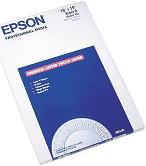 Epson S041407 Photo Paper Super B - 13" x 19" - Luster - 97 Brightness - 50 Sheet