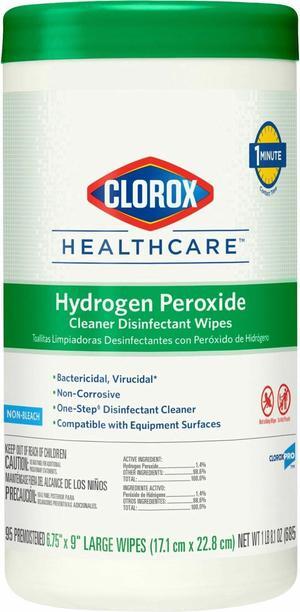 Clorox Healthcare Hydrogen Peroxide Cleaner Disinfectant Wipes - 95 Wipes/Canister  CLO30824