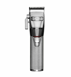 BaBylissPRO SilverFX+ All-Metal Lithium Clipper, Professional Hair Clipper For Men, FX870S