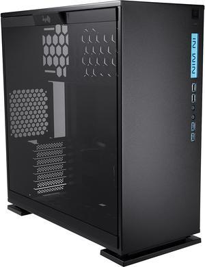 In Win 303 Black SECC Steel/Tempered Glass Case ATX Mid Tower, Dual Chambered/High Air Flow