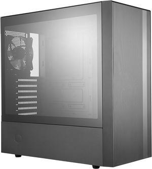 Cooler Master MasterBox NR600 ATX MidTower with Front Mesh Ventilation Minimal Design Tempered Glass Side Panel and Single Headset Jack