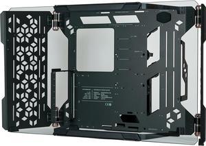 Cooler Master MasterFrame 700 Custom Test Bench / Open-Air ATX PC Case, Panoramic Tempered Glass, Premium Variable Friction Hinges, Built-In VESA Mount