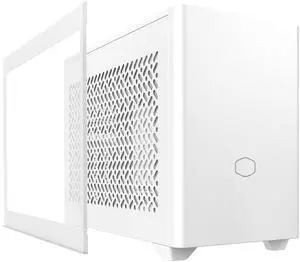 Cooler Master NR200P V2 White Mini-ITX 18L PC Case, Top-Mount 240mm|280mm Liquid Cooler, 356mm Vertical Mounting 3.5-Slot GPU, Tempered |Vented Panel, USB 3.2 Gen 2x2 Type C (NR200PV2-WCNN-S00)