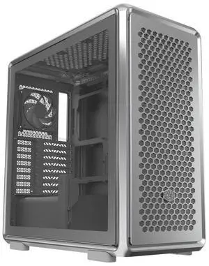 Cooler Master MasterFrame 600 Silver FreeForm FineMesh Airflow ATX Mid-Tower Case, Aluminum Frame, Magnetic Side Panels, Customizable Internal, 410mm GPU Max, 420mm AIO Max, Type C, Tempered Glass