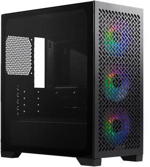 Cooler Master Elite 302 Micro-ATX High Airflow Minimalist PC Case, 365mm GPU Max, 280mm AIO Max, Type C, Tempered Glass, Triple 120mm aRGB PWM Fan, Intakes Grill, Breathable PSU Shroud