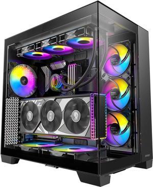 Antec C8 ARGB, 2x TQR 160mm & 1x TQ 140mm ARGB PWM Fans Included, Dual-chamber Layout, Type-C, 360mm Radiator Support, Seamless TG Front & Side Panels, RTX 40 compatible, Full-Tower E-ATX PC Case