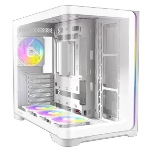 Antec C5 Curve ARGB, 4 x 120mm ARGB PWM Fans Included, Up to 10 Fans Simultaneously, Type-C 3.2 Gen 2 Port, Curved Tempered Glass Front & Side Panels, 360mm Radiator Support, Mid-Tower ATX PC Case