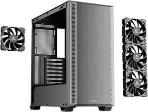 Antec P7 S, 4 x PWM Fans Included, Dual Side Front Mesh Intake, 360 mm Top Radiator Support, Type-C 3.2 Gen 2, Sound-Dampening Side Panels, Mid-Tower ATX PC Case Antec P7 S, 4 x PWM Fans Included, Dual Side Front Mesh Intake, 360 mm Top Radiator Support, Type-C 3.2 Gen 2, Sound-Dampening Side Panels, Mid-Tower ATX PC Case